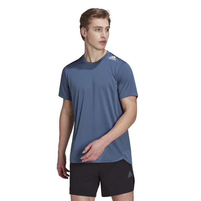 Decir la verdad miércoles Doctor en Filosofía Camiseta de running design for running azul acero Adidas Performance | La  Redoute