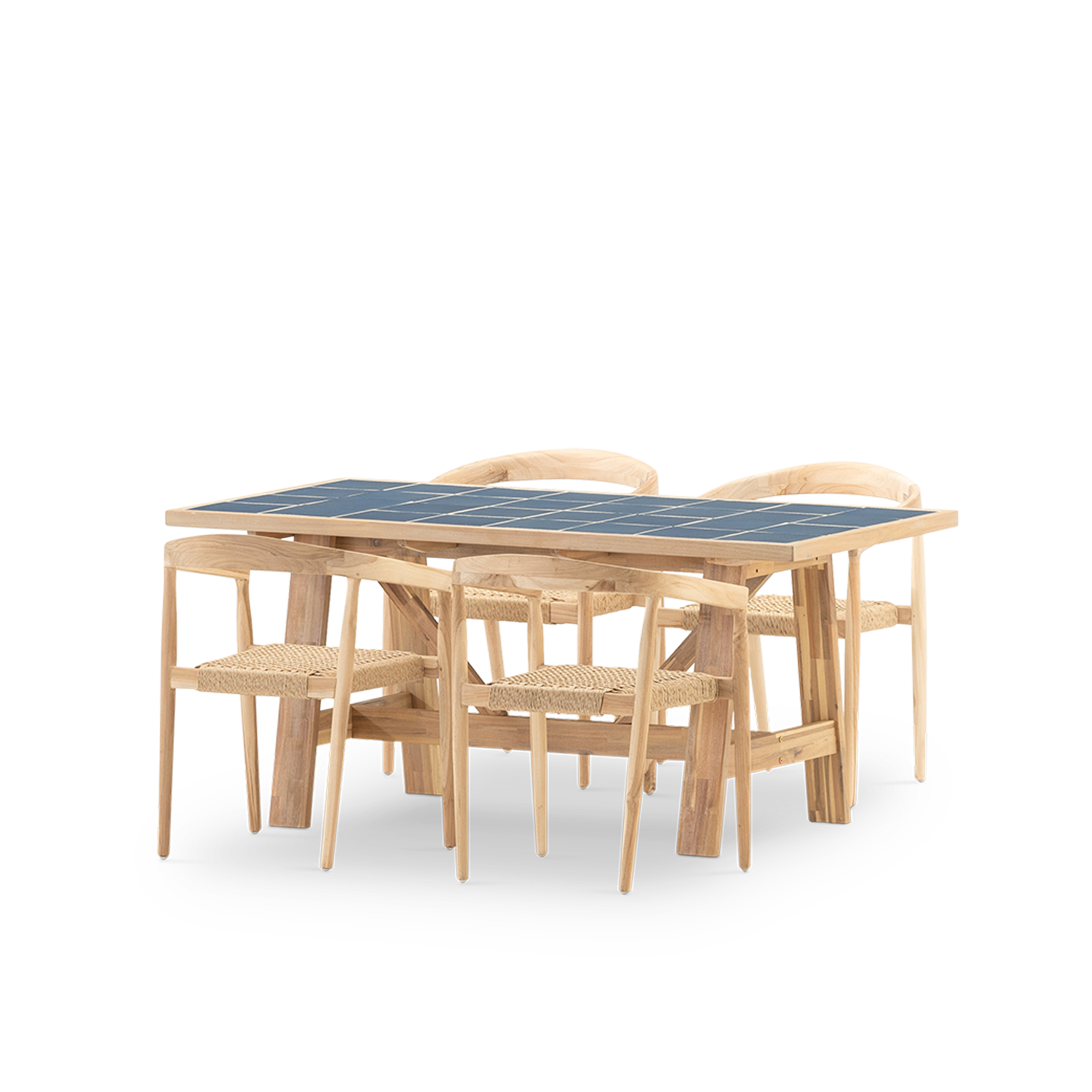 Salon de jardin, 4 fauteuils BISBAL & MODENA, DEFORA HOME