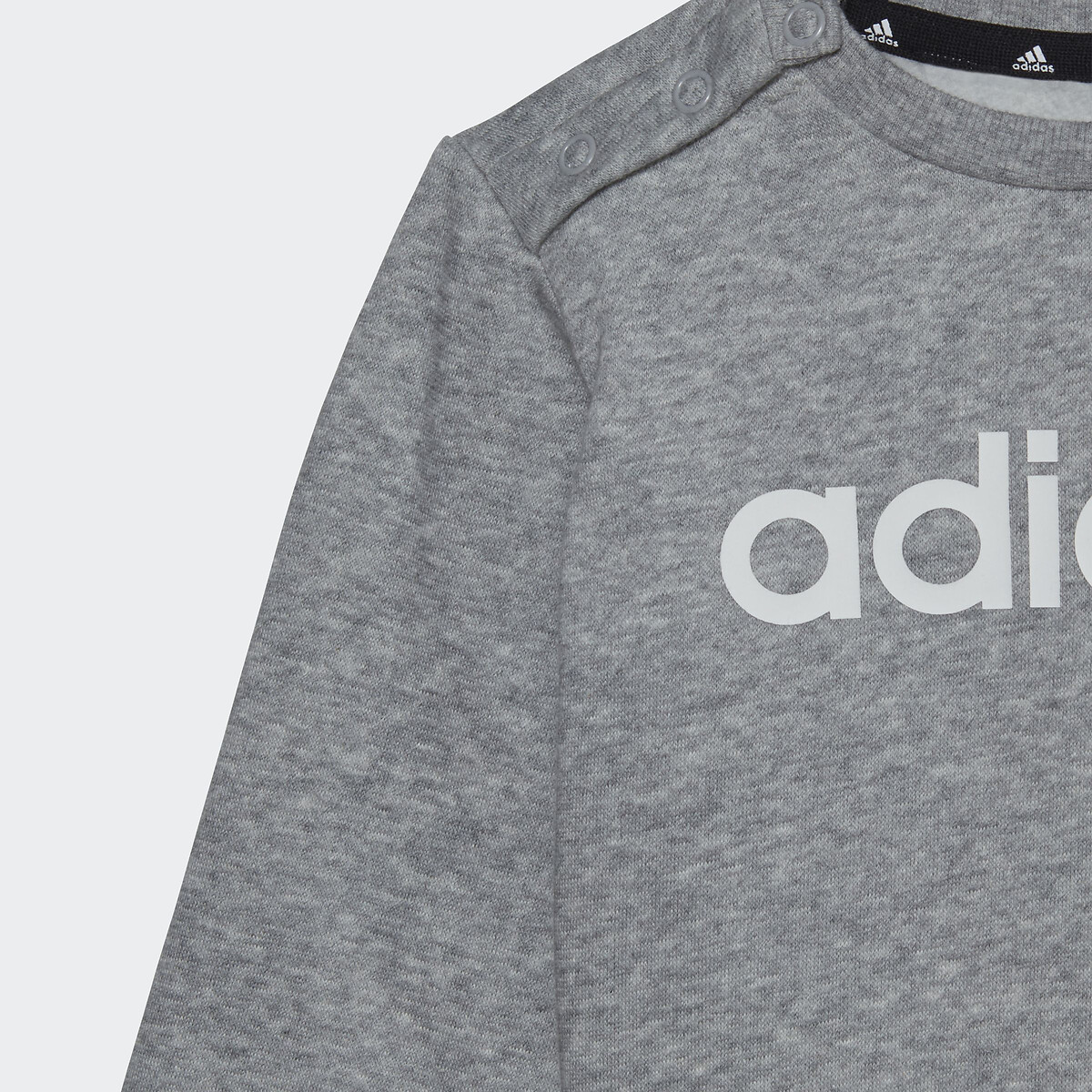 Cotton mix sweatshirt/joggers outfit, black/grey, Adidas