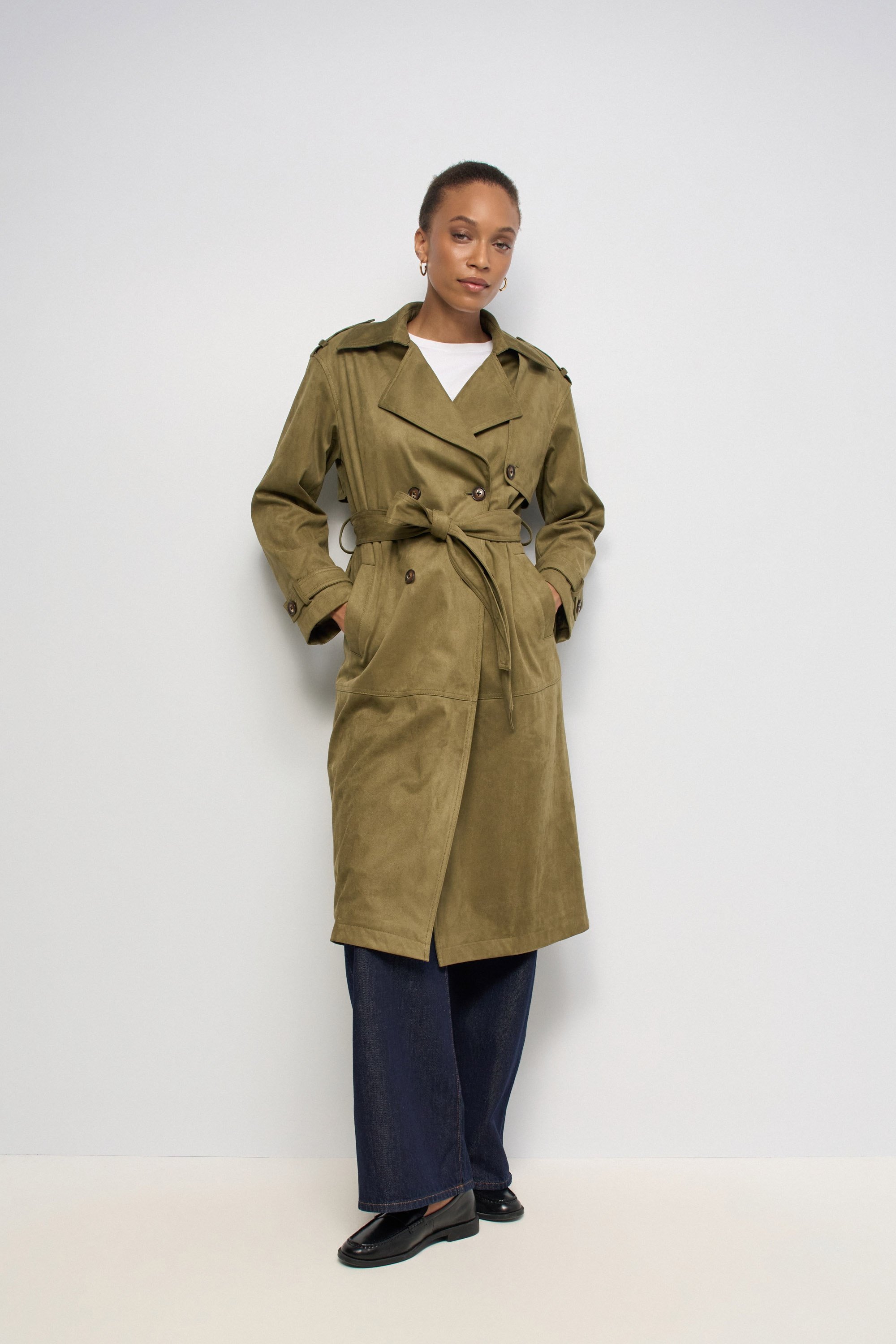 TRENCH-COAT EFFET VELOURS, SALSA JEANS