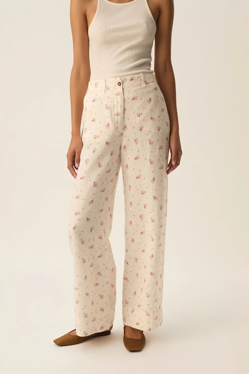 Pantalon large imprimé floral, TIFFAINE, DES PETITS HAUTS