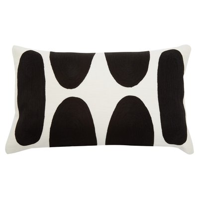 Absract Design Monochrome Filled Cushion 50x30cm SO'HOME