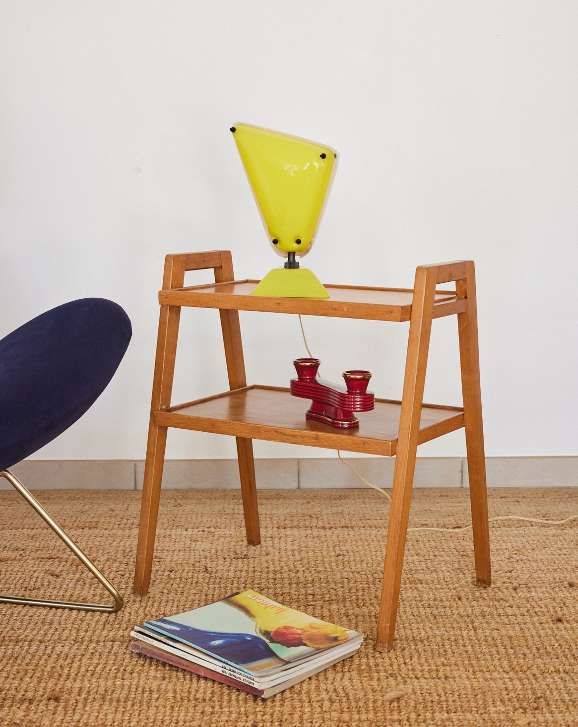 Table d'appoint moderniste années 50 Hanna N°1356 - Bon état, DEBONGOUT
