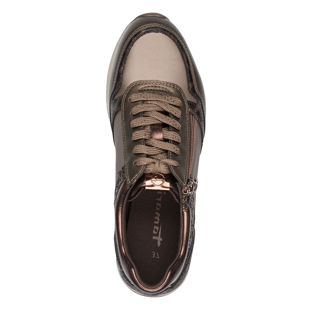 Tamaris Zapatillas deportivas con estampado de leopardo y cremallera — foto 5