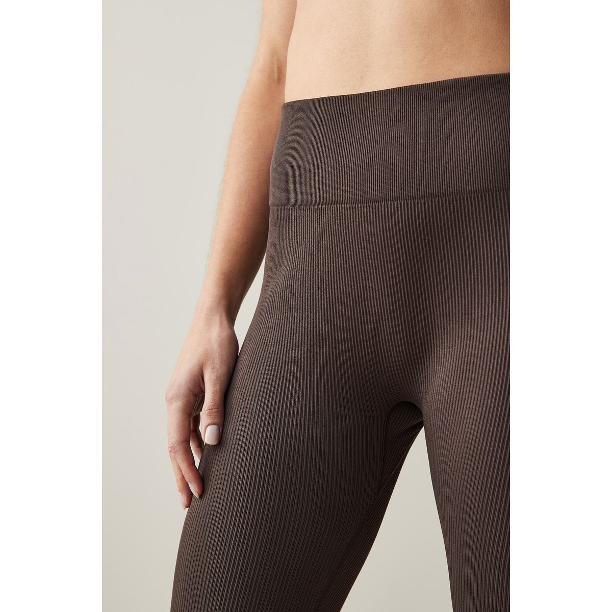 Pantalon Legging Marron Taille 54 | En Polyester | Neuf Sans Étiquettes | Coupe Confortable - Idéal Pour Le Sport Ou Le Loisir