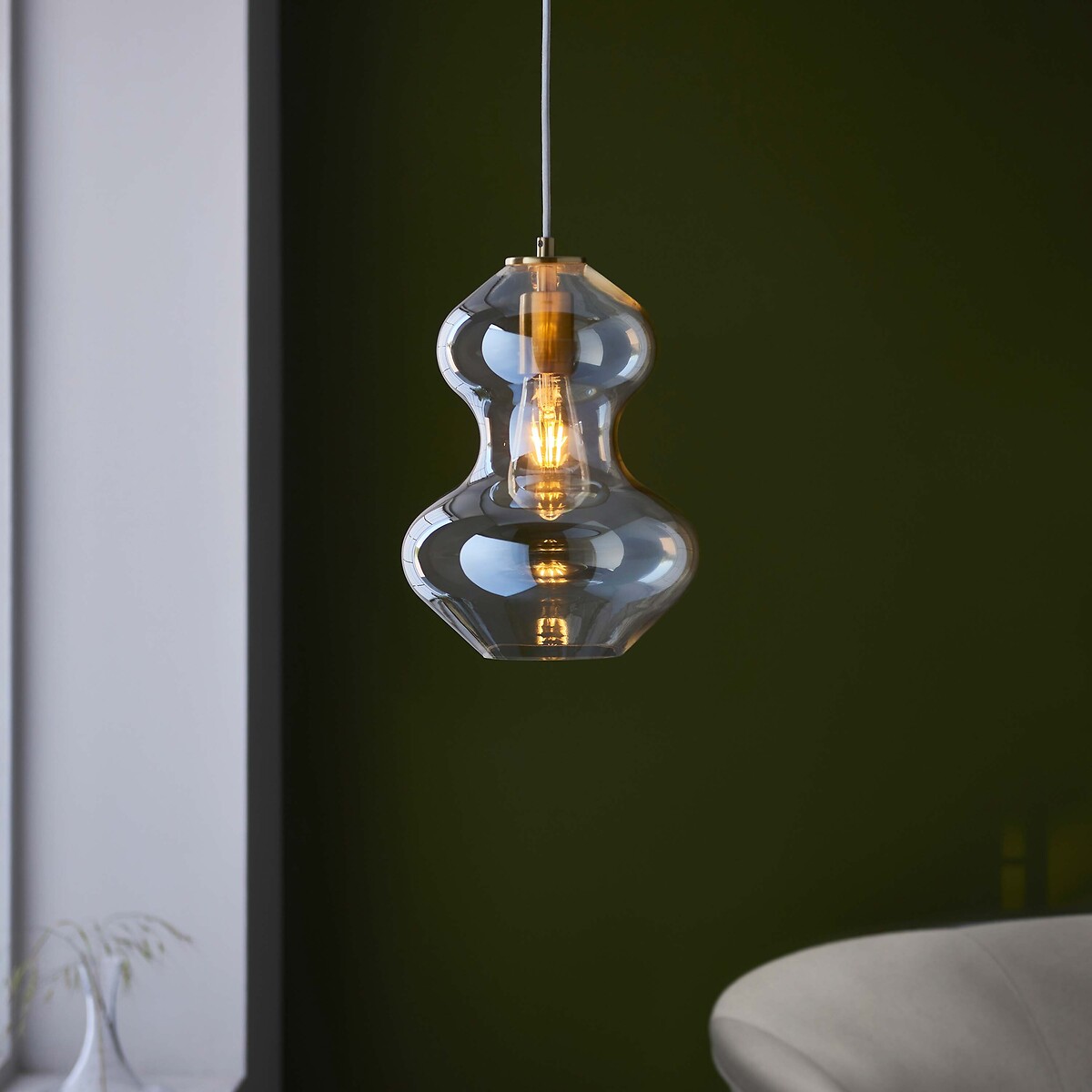 Zelda Oval Glass Pendant, ÉDITÉ