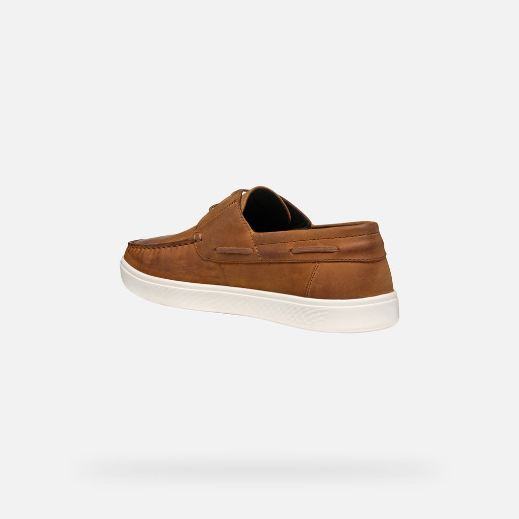 Mocassins Homme Geox U Ascanio A - Cuir Souple - Respirants - Confort Au Quotidien