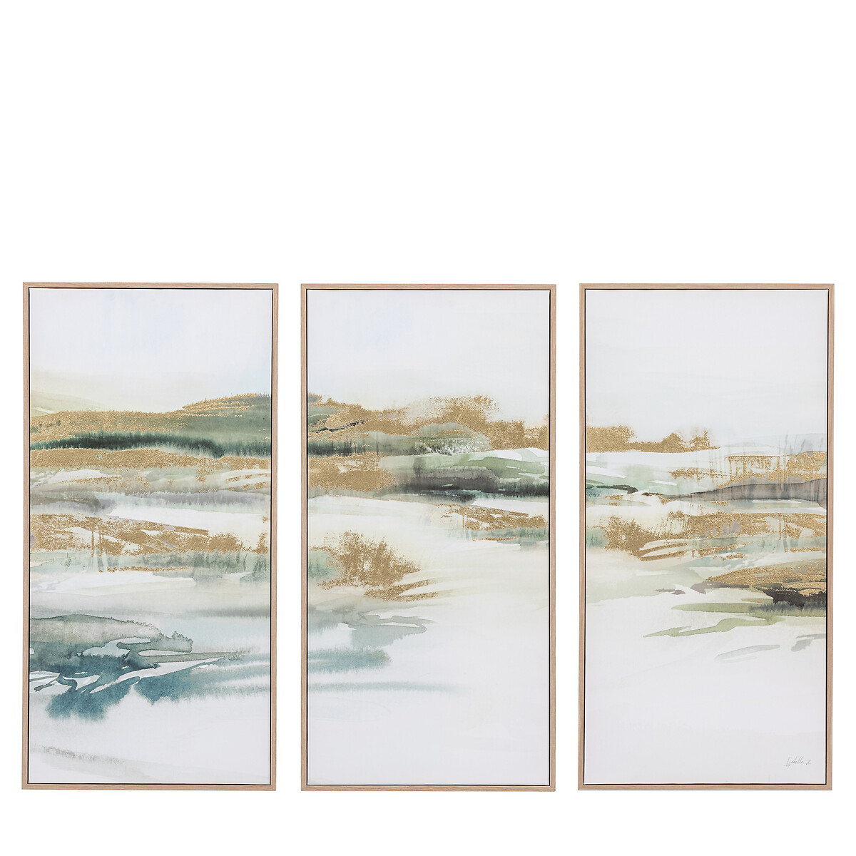 Set of 3 Triptych Framed Canvas, ÉDITÉ