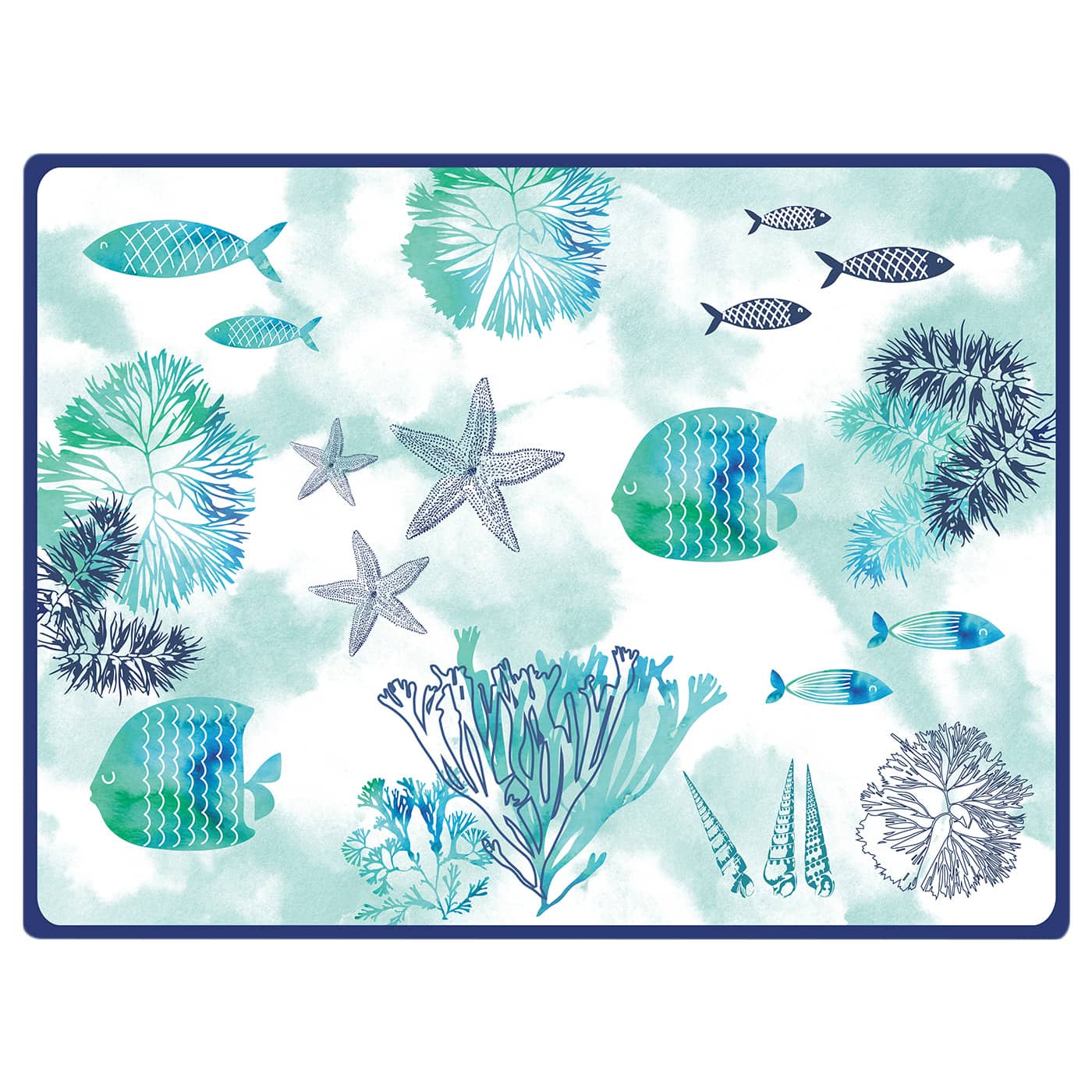 Set de table rectangulaire (40 x 30 cm) lot de 6 - Caraïbes, LES JARDINS DE LA COMTESSE