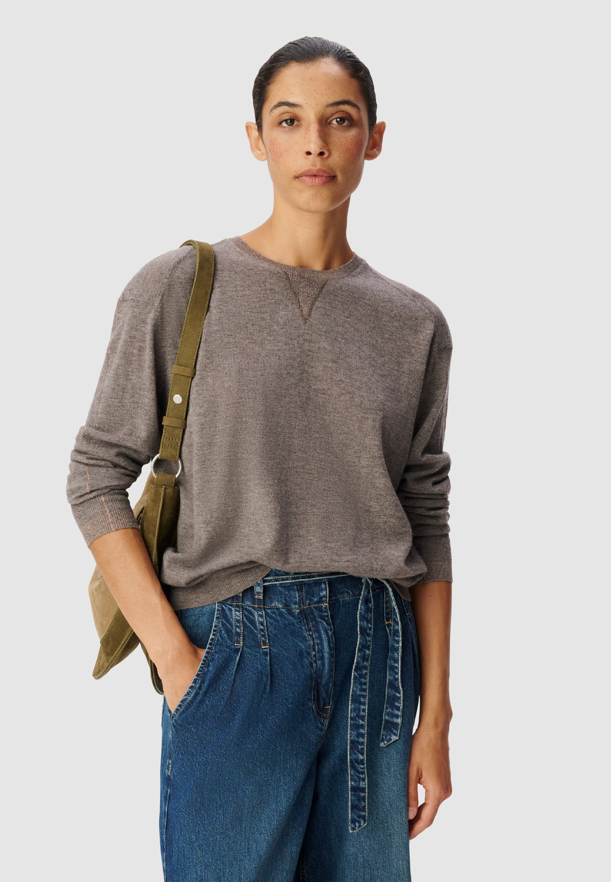 Pull tricot détail fil textile, IKKS