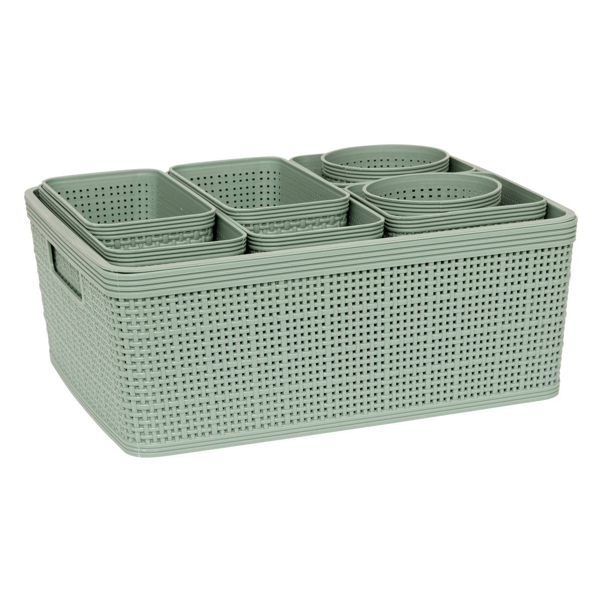 Lot de 10 paniers organisateurs BOXY, 5FIVE SIMPLY SMART