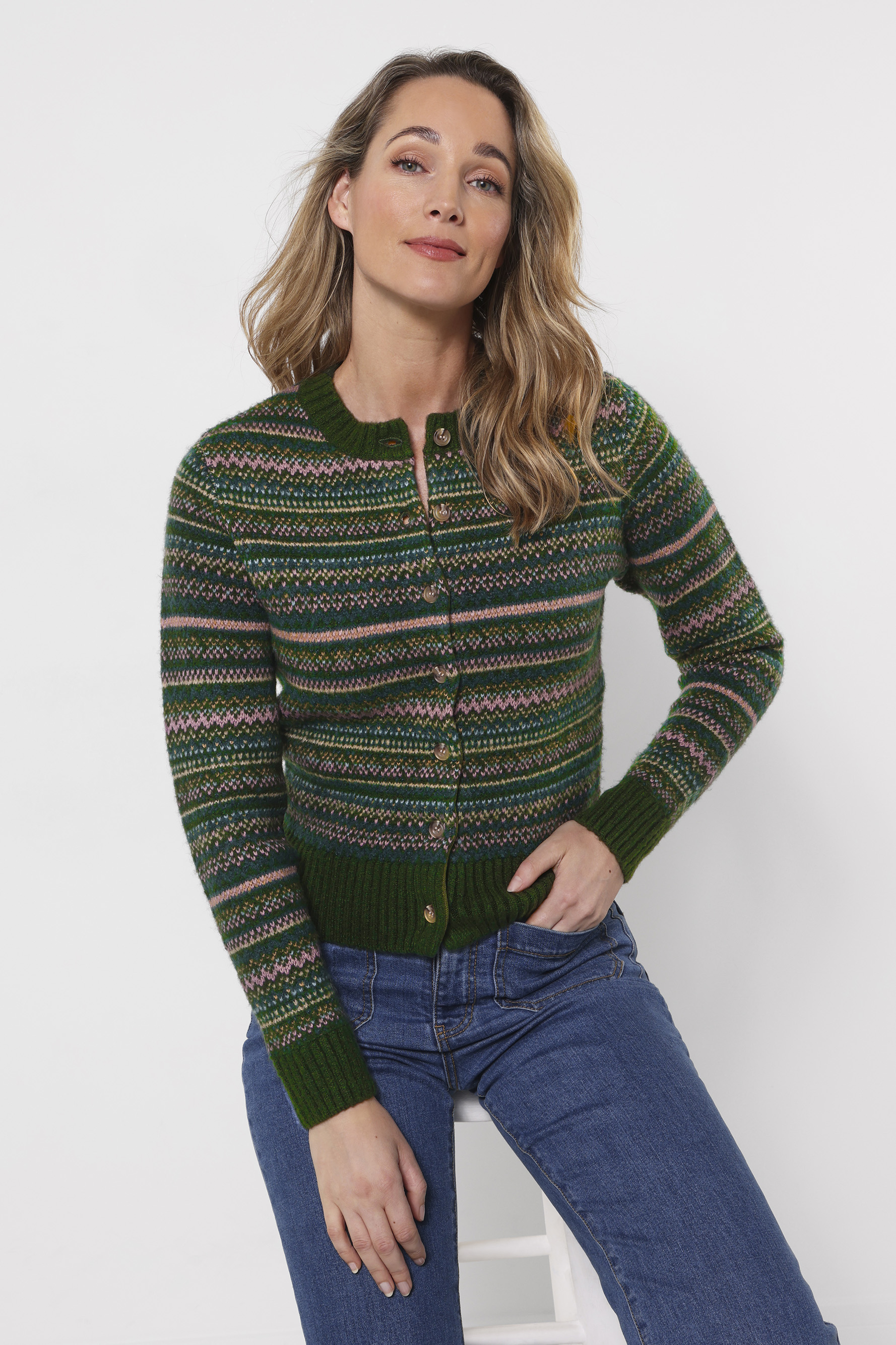 Cardigan Fair Isle Jours Douillets, JOE BROWNS