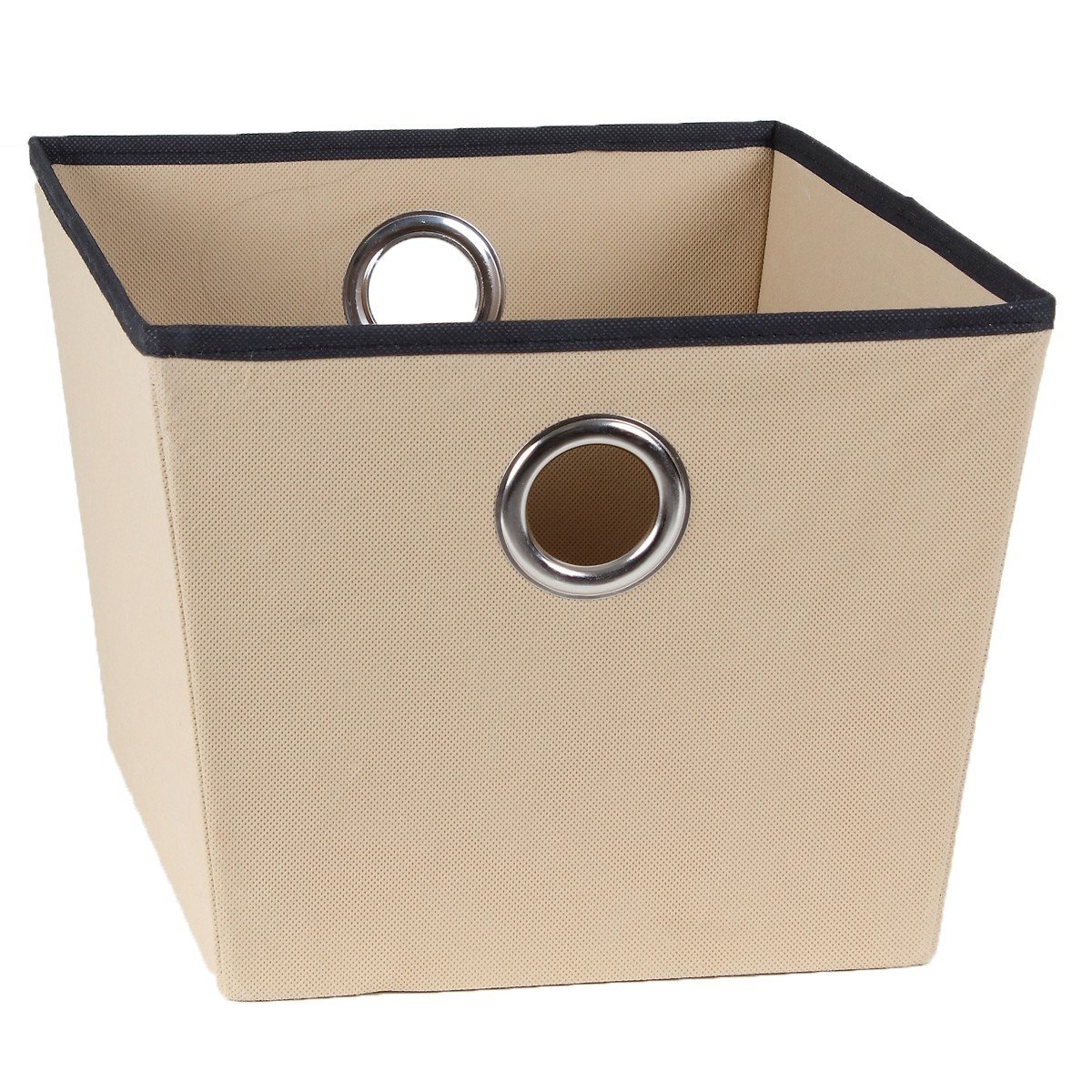 Corbeille beige en tissu avec oeillet, CALICOSY