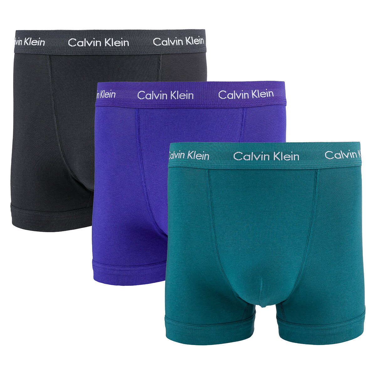 Calvin Klein Underwear Lote de 3 boxers, 2 lisos, 1 estampados