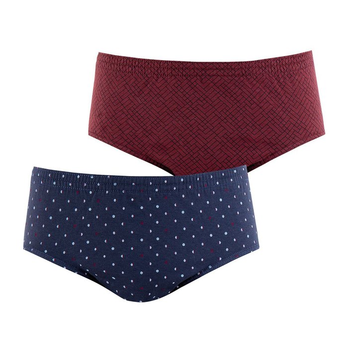 Image 0 Set van 2 bedrukte slips met hoge taille Héritage EMINENCE Set van 2 bedrukte slips met hoge taille Héritage EMINENCE image 0