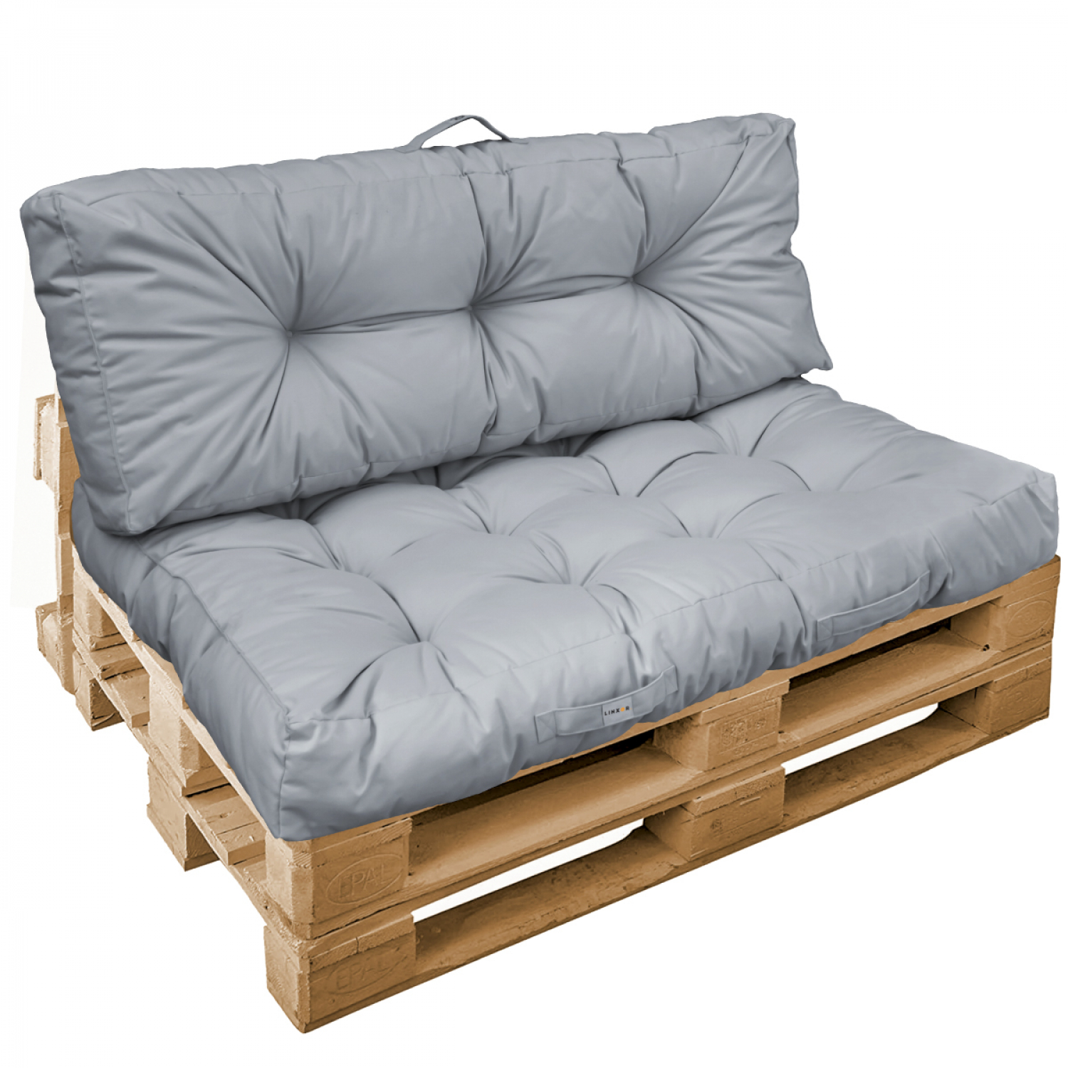 Kit de coussins pour palette capitonnés, LINXOR