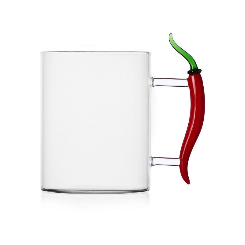Mug verre design piment VEGETABLES Chili, ICHENDORF