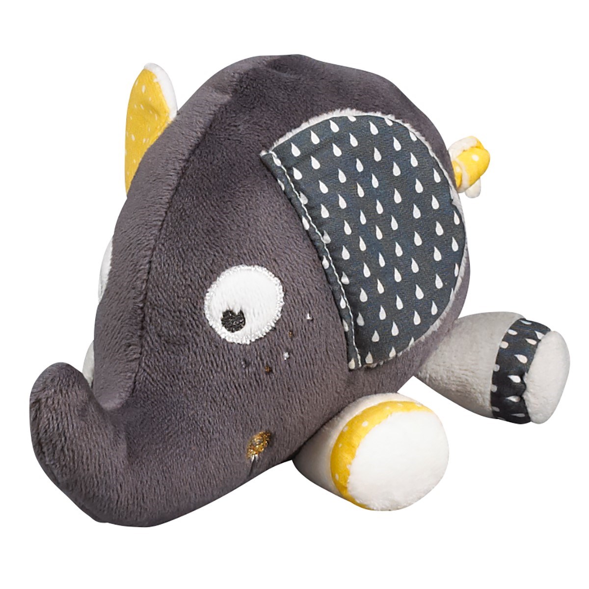 Doudou Eléphant en velours, SAUTHON