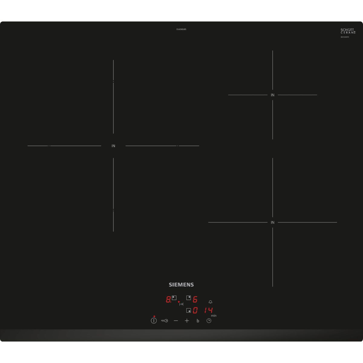 Plaque induction EU63KBJB5E iQ300 TouchControl, SIEMENS
