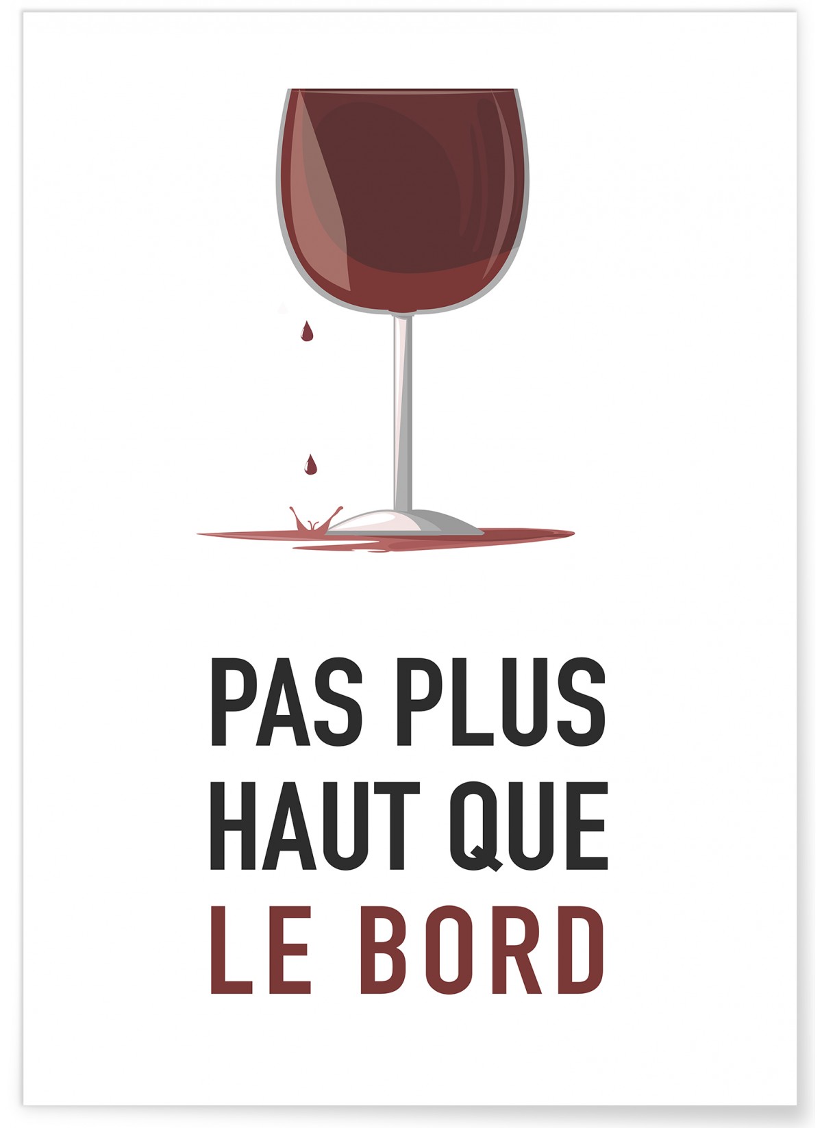 Affiche Pas plus haut que le bord, L'AFFICHERIE