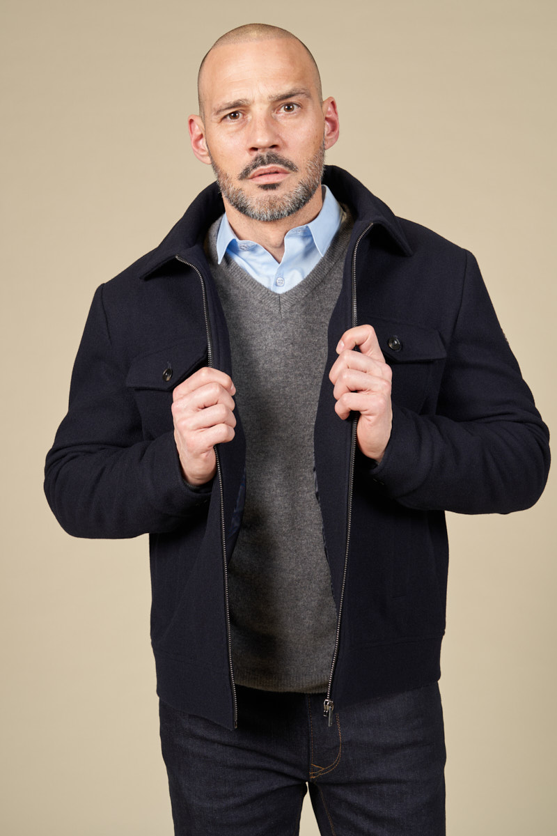 Blouson lainage droit multipoches, MCS