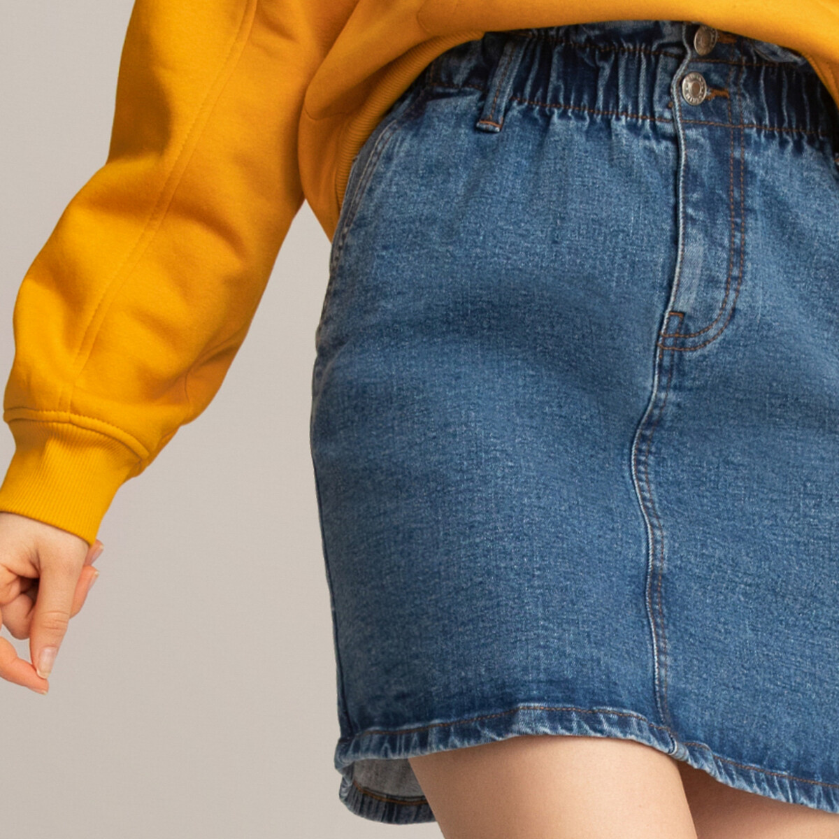 La Redoute Fille Vêtements Jupes Mini-jupes Jupe courte denim 