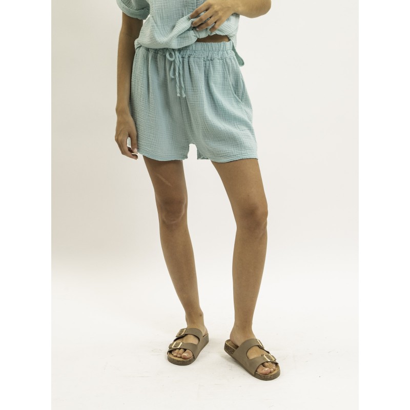 Short Fluide En Gaze De Coton Xelia, DONA LISA