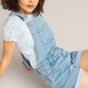 Denim Dungarees, 10-18 Years LA REDOUTE COLLECTIONS image