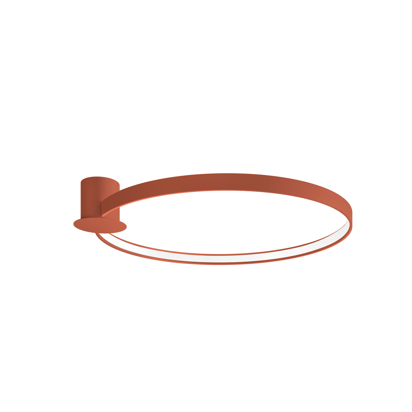 Plafonnier Aluminium Ocre Rouge LED 1 Rio, EDEN