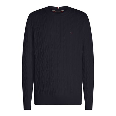 Pull col rond maille structurée TOMMY HILFIGER