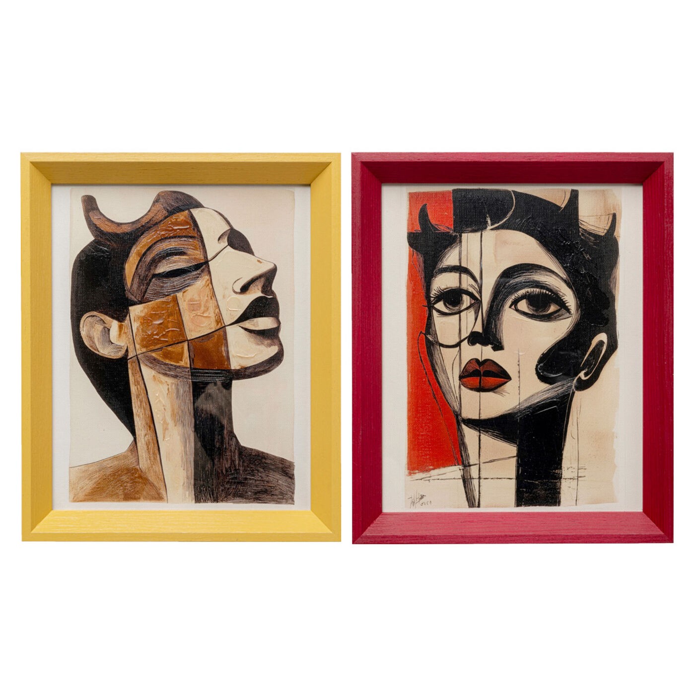 Lot de 2 tableaux encadrés modernisme, KARE DESIGN