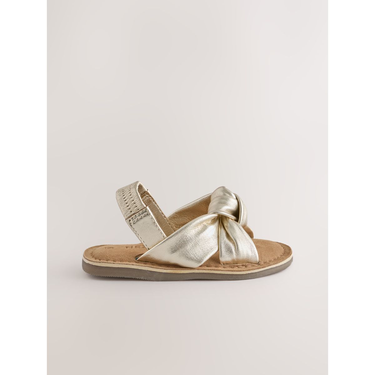 Sandales en cuir nouées sur le devant, NEXT