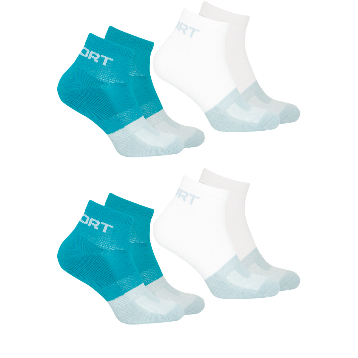 Chaussettes basses, lot de 4, QUARTER FRESH, ATHENA