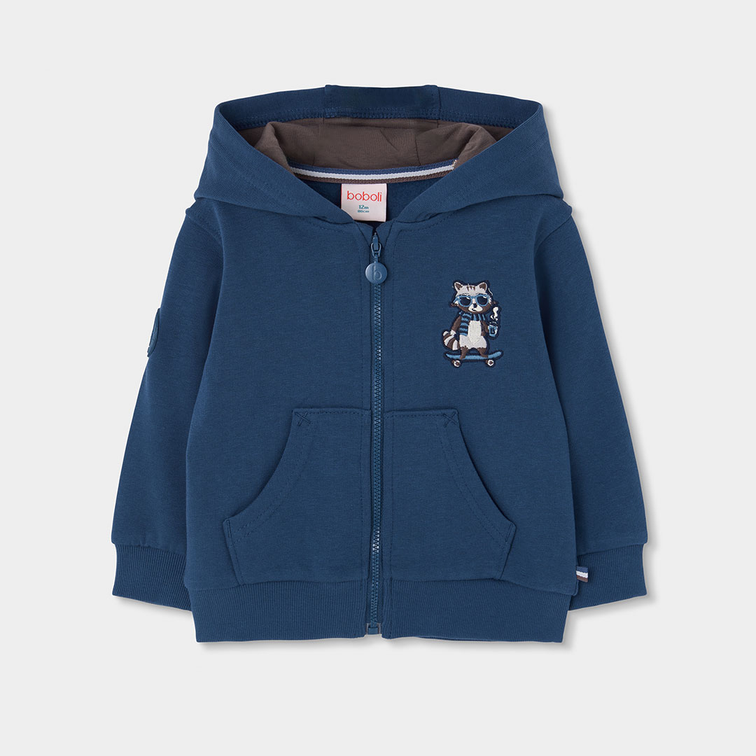 Sweat-shirt garçon broderie raton laveur, BOBOLI