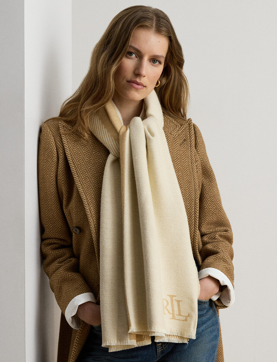 Echarpe bicolore, à motif équestre, LAUREN RALPH LAUREN
