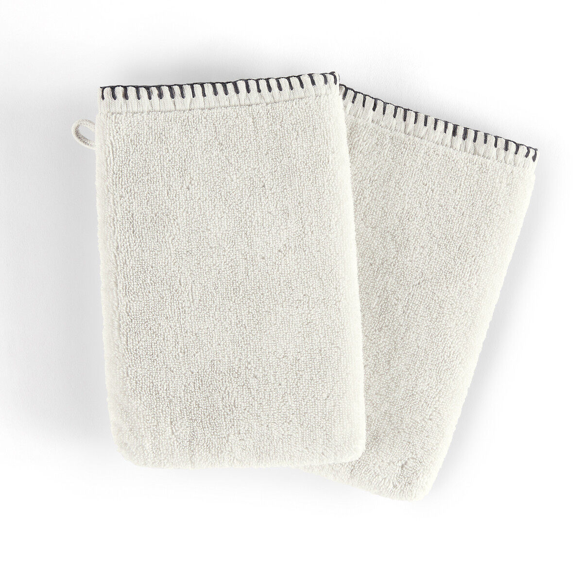 Product photograph of Set Of 2 Kyla Wash Mitts from La Redoute UK