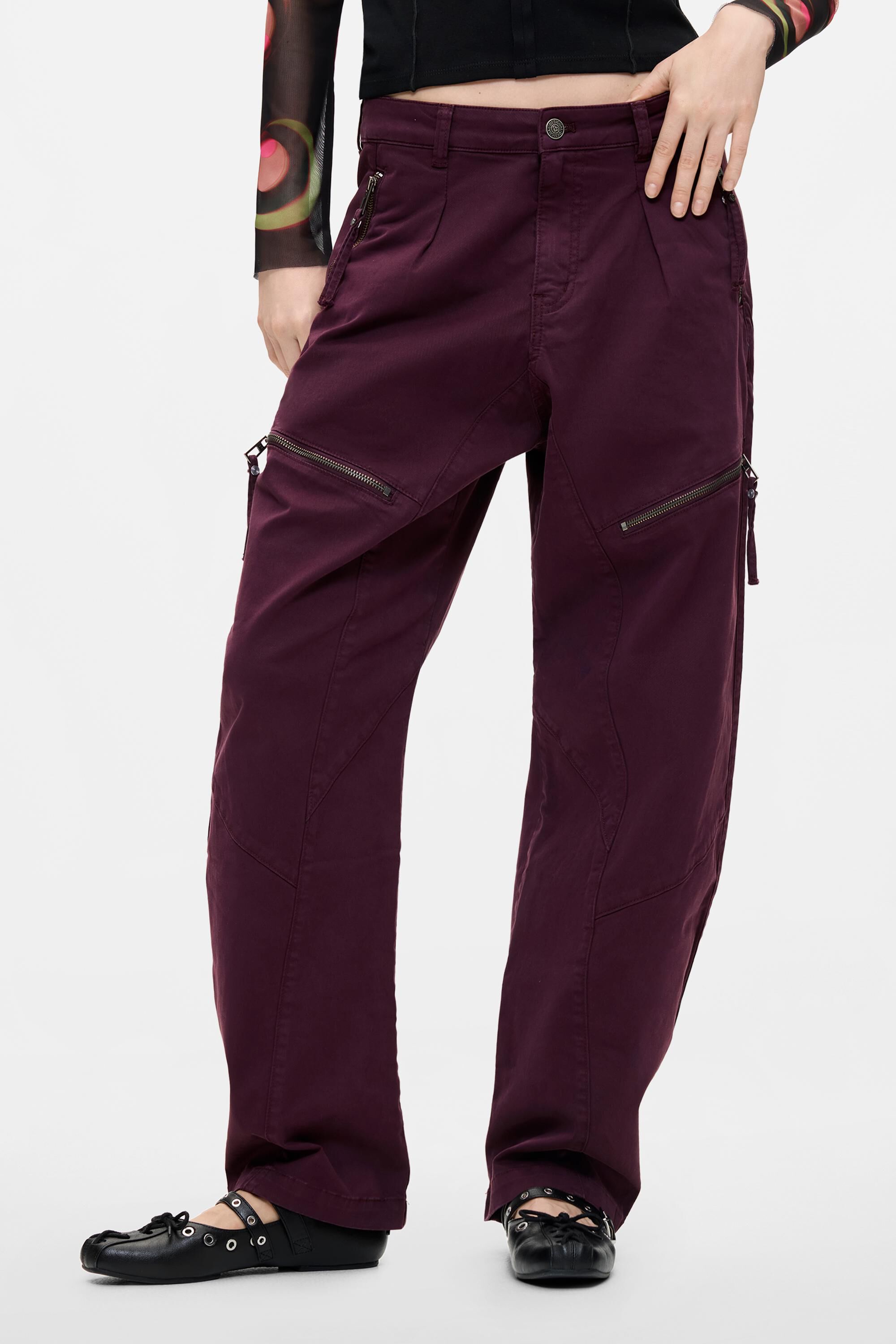 Pantalon long à fermetures éclair, DESIGUAL