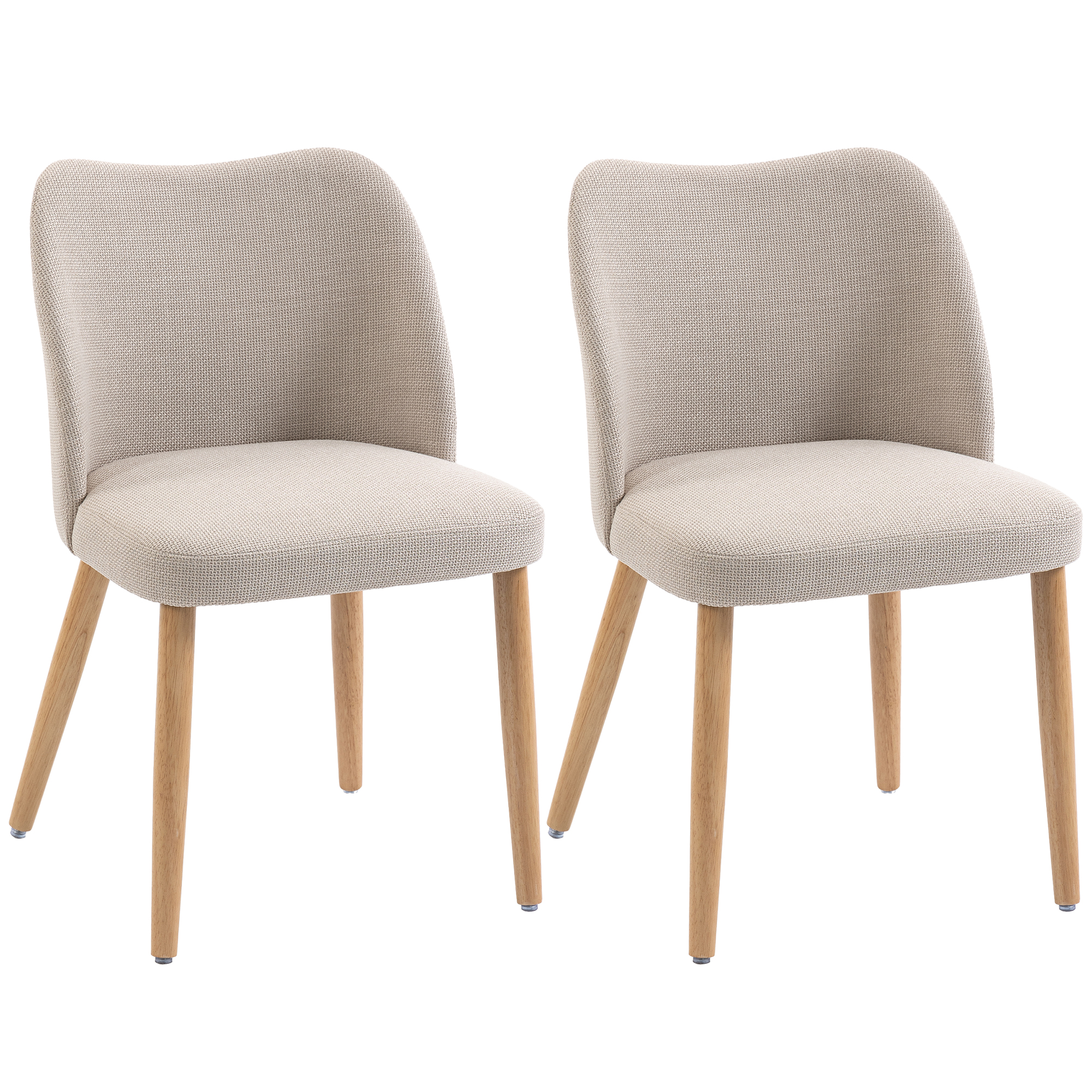 Chaise de salle à manger Lin (100 %, HOMCOM