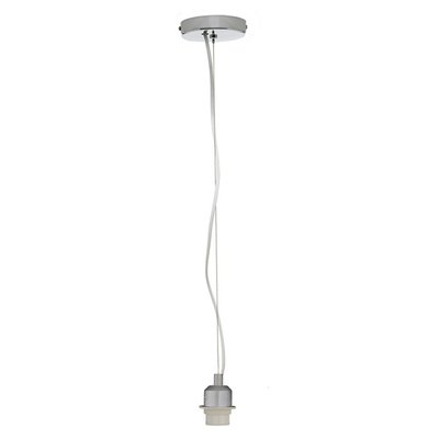Brushed Chrome Electrified Light Ceiling Cord SO'HOME