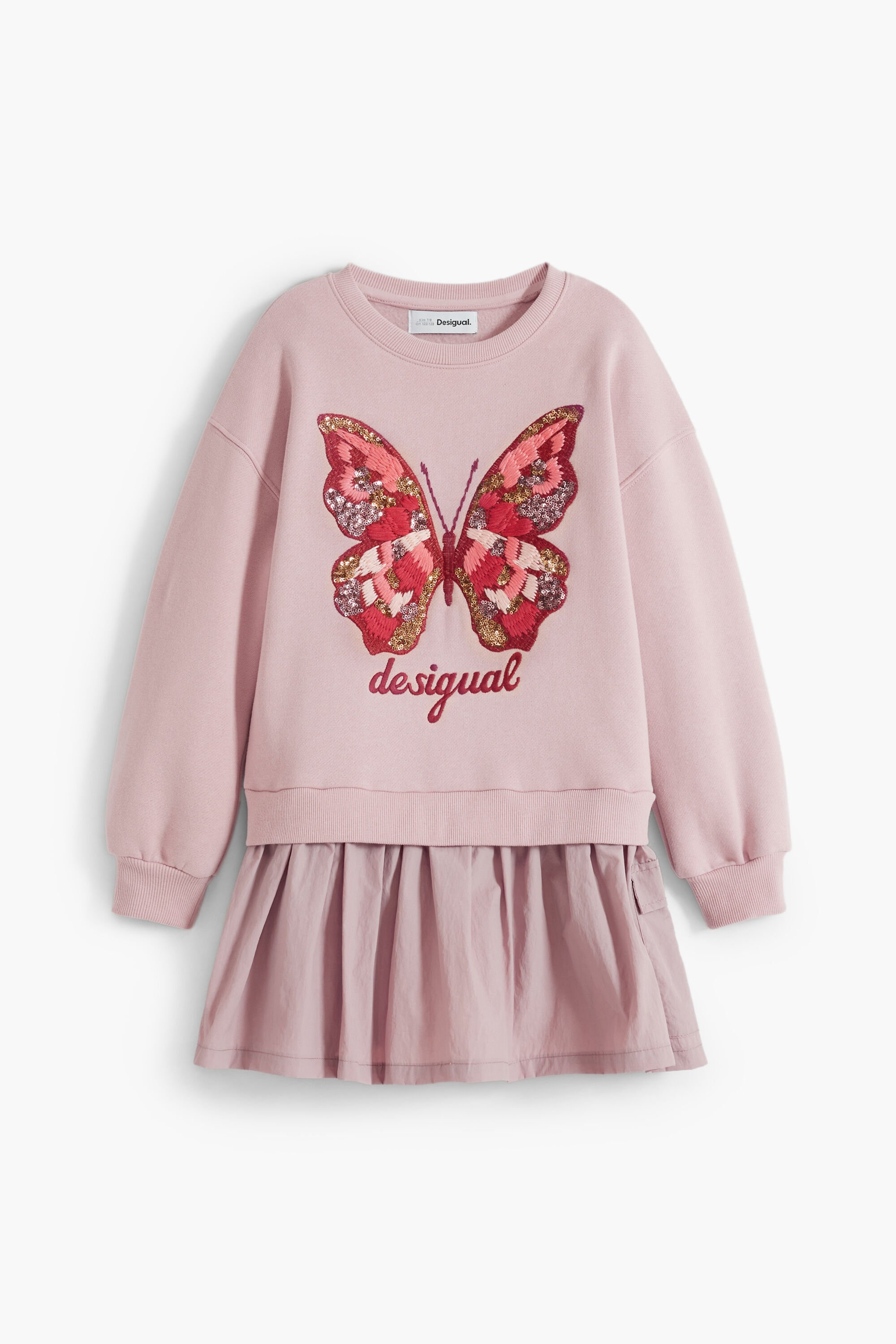 Robe papillon effet deux pièces, DESIGUAL