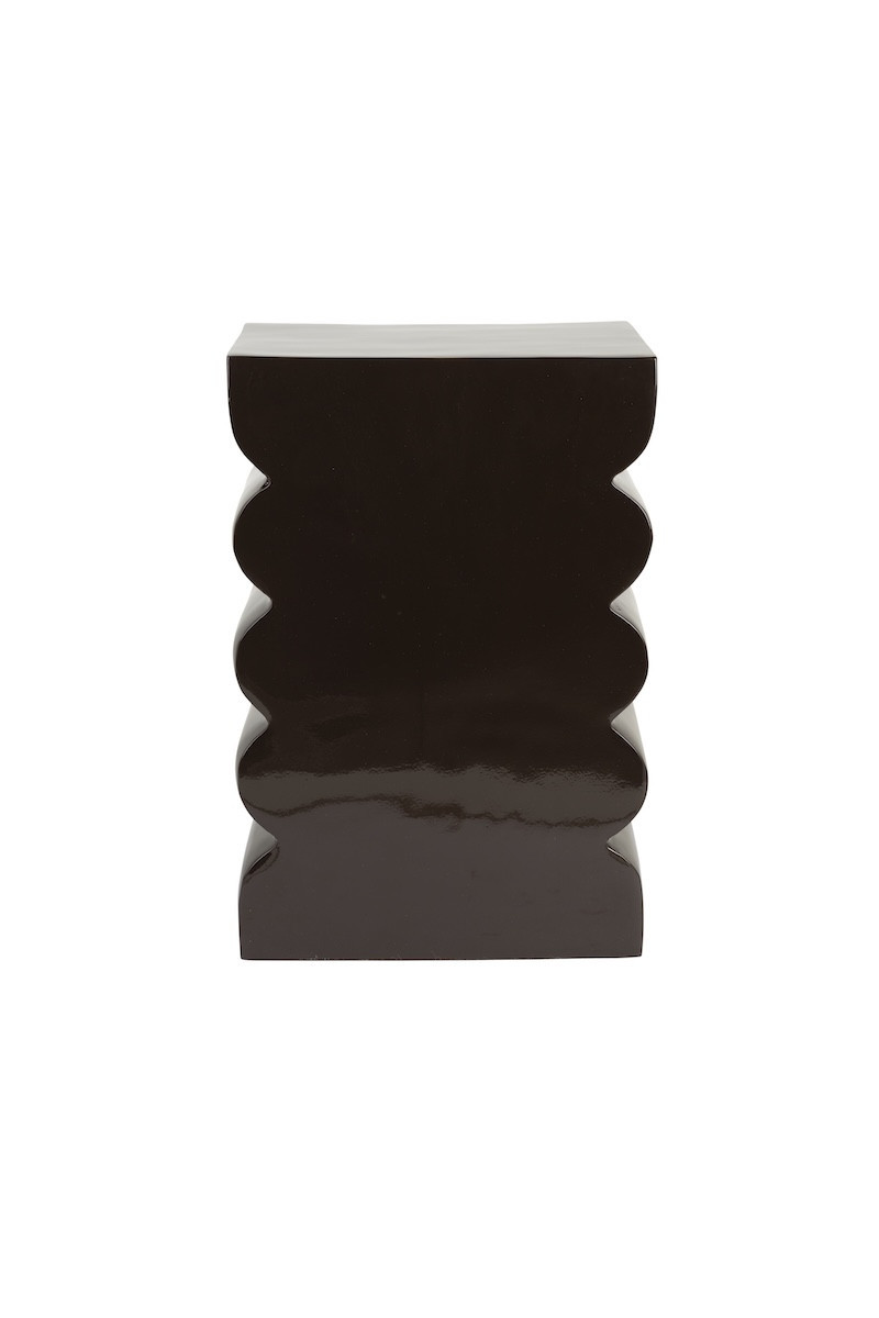 Tabouret en aluminium - CURVES, ZUIVER