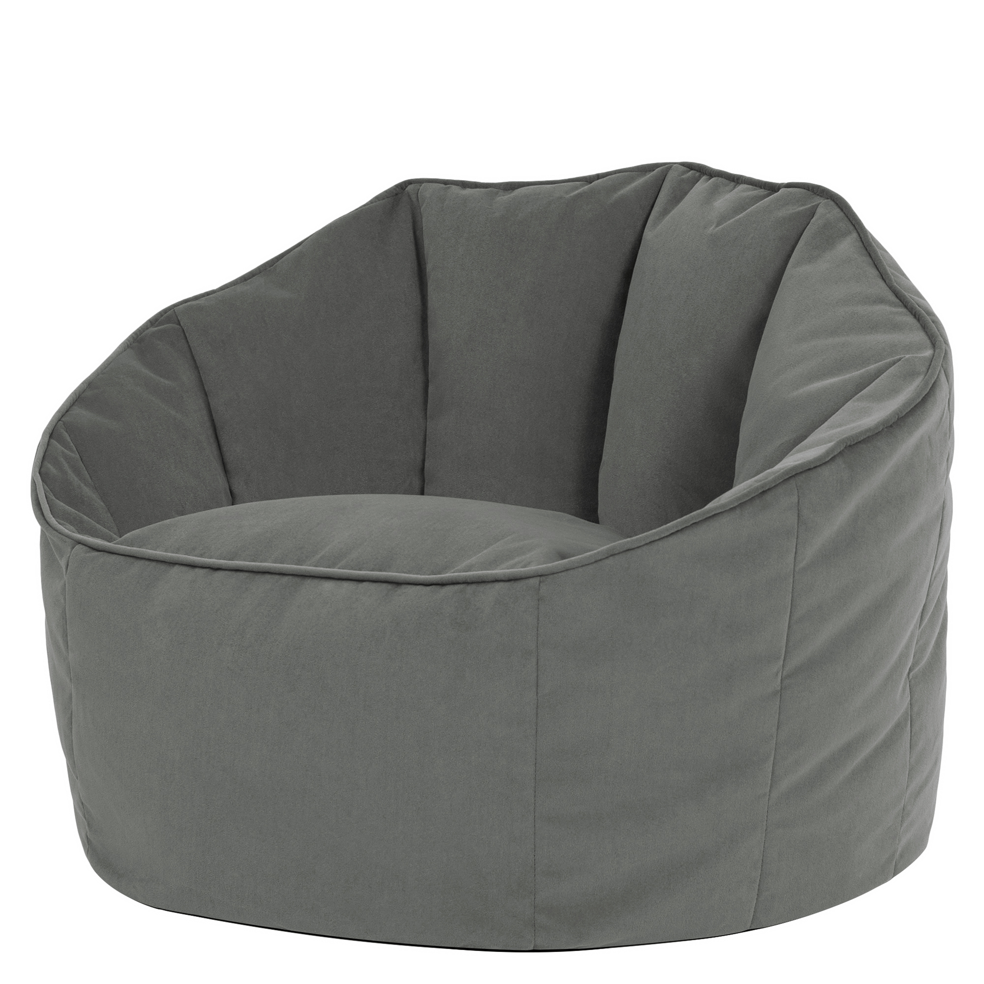 Pouf fauteuil coquillage en velours mat Oeko-Tex® - SIRENA, ICON