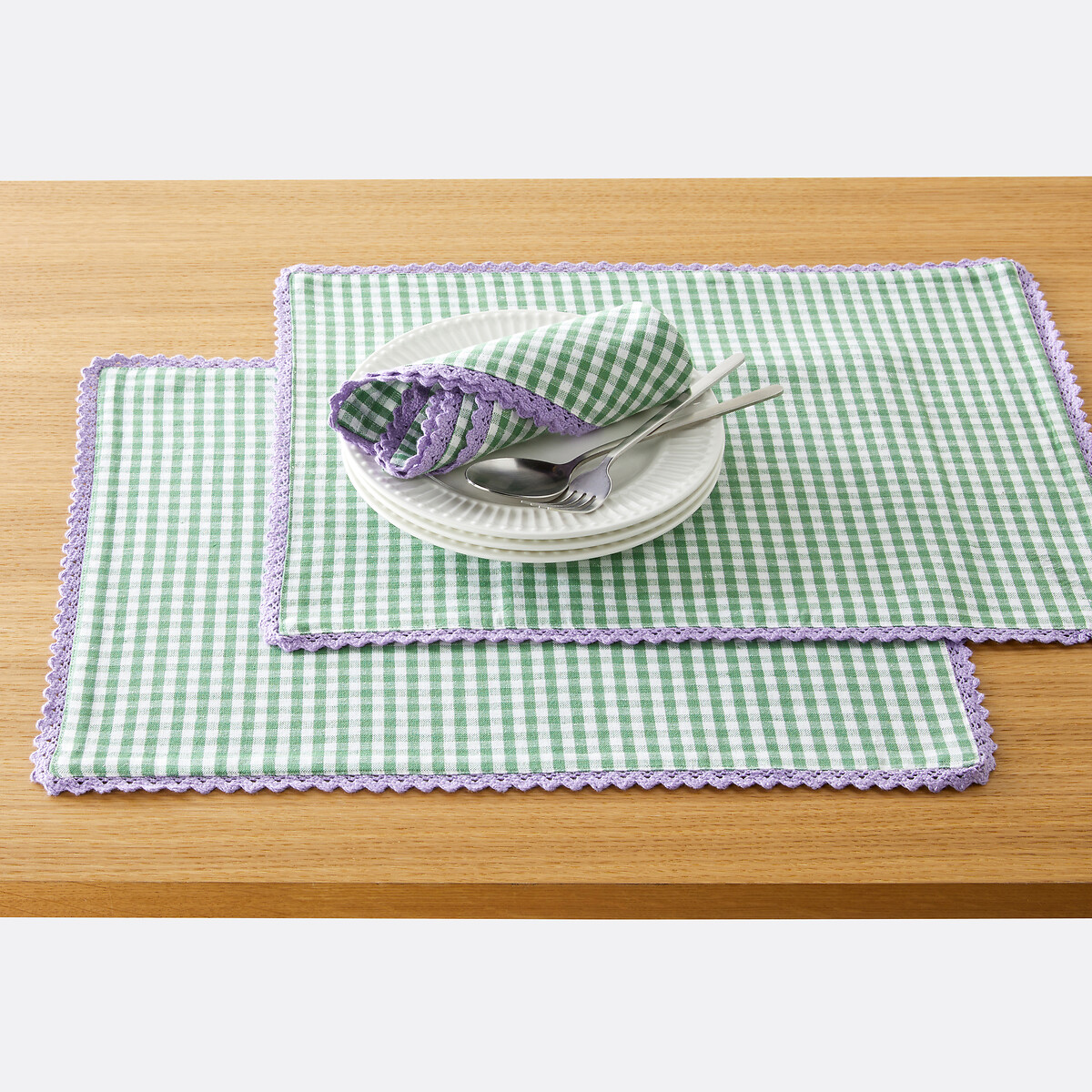 LA REDOUTE INTERIEURS Set van 2 placemats in katoen/linnen Trattoria