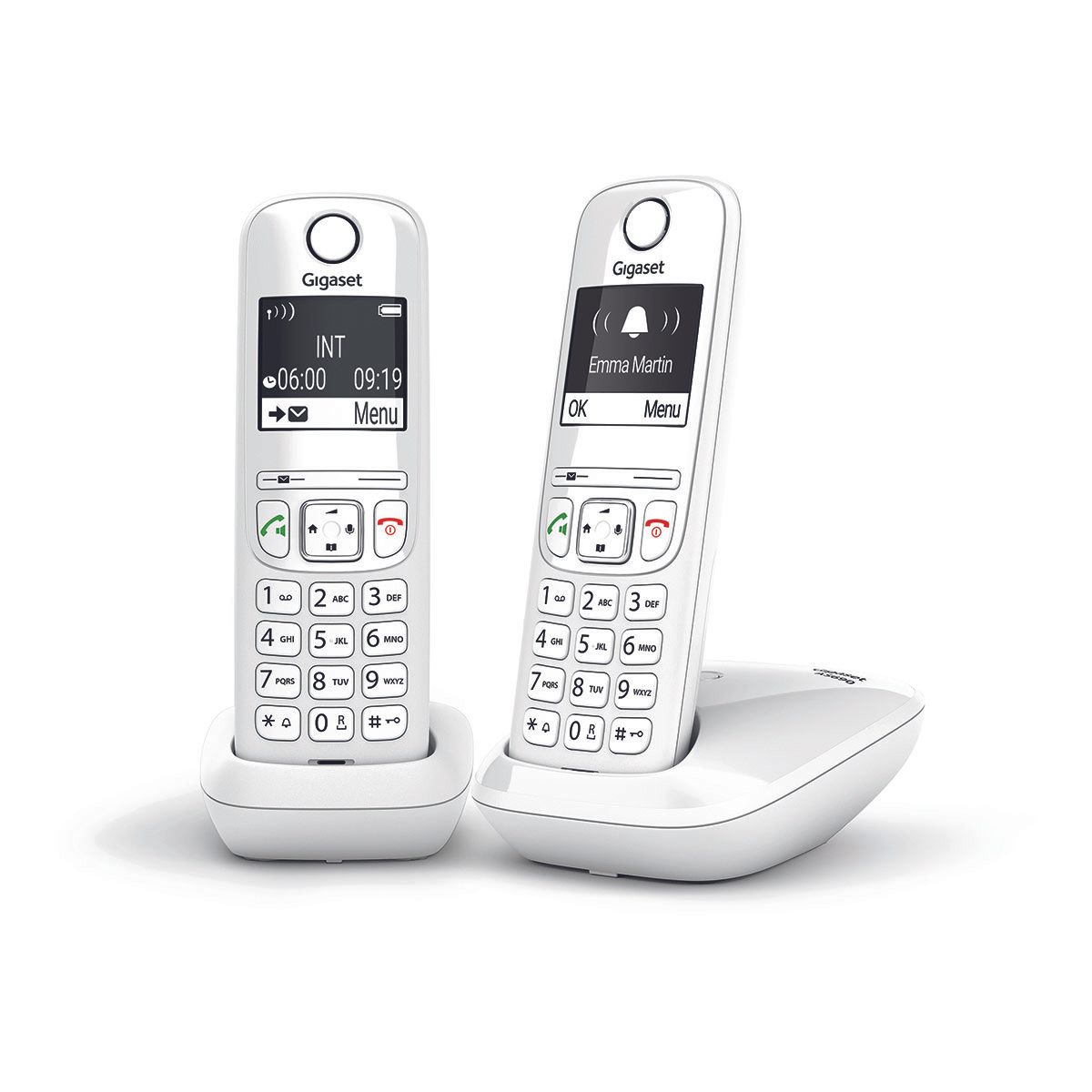 Téléphone sans fil AS690 Duo Blanc, GIGASET