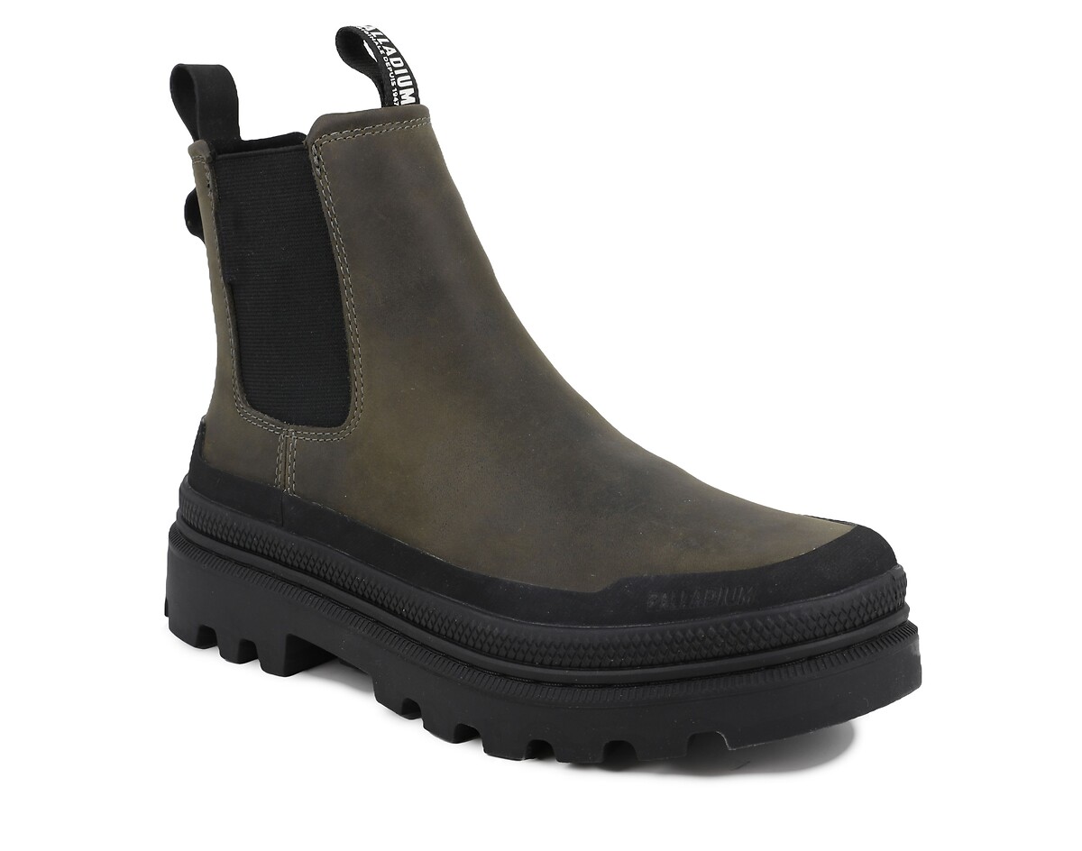Palladium Botines impermeables de piel, Trooper Chelsea — photo 2