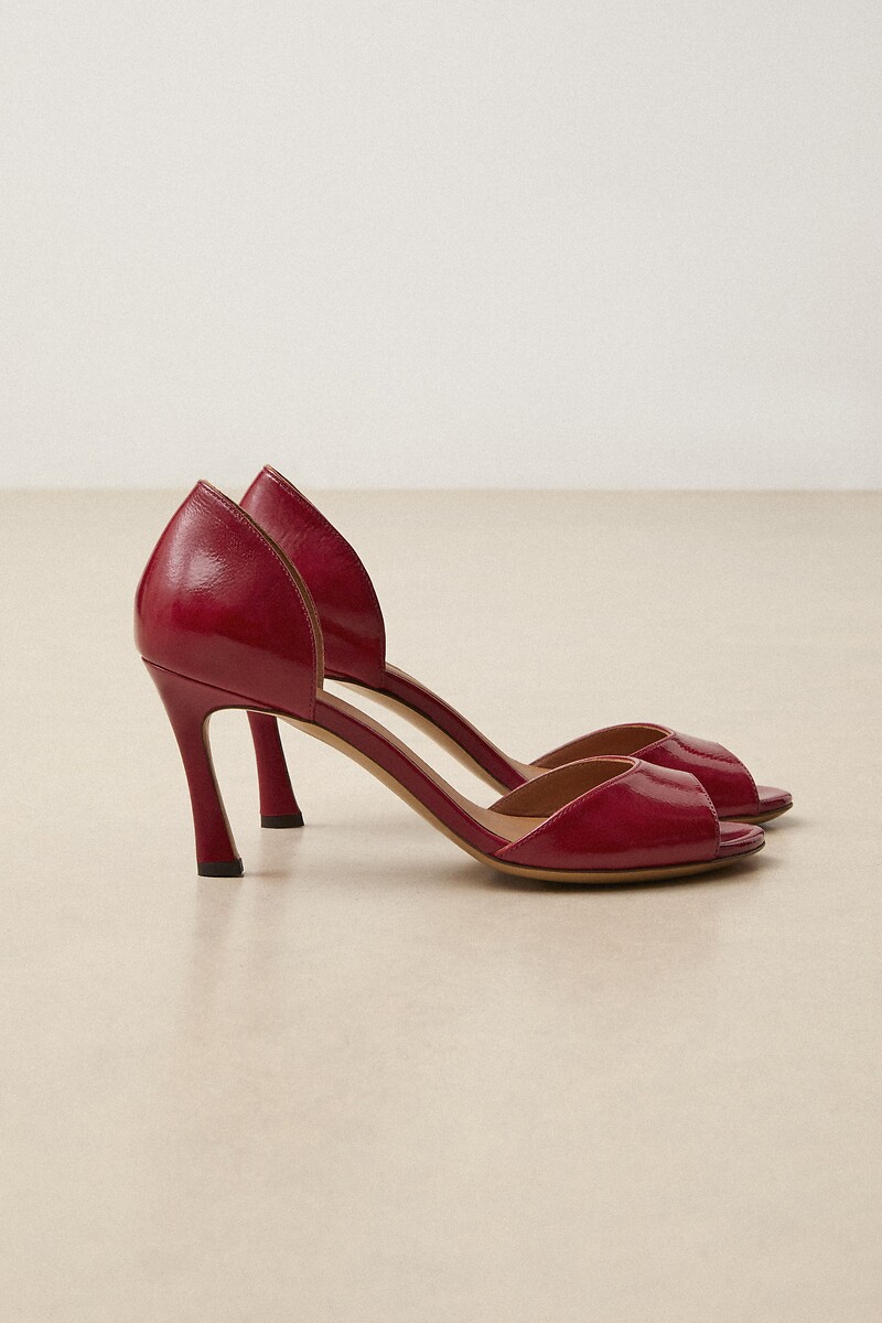 Sandales open-toe en cuir n°796, RIVECOUR