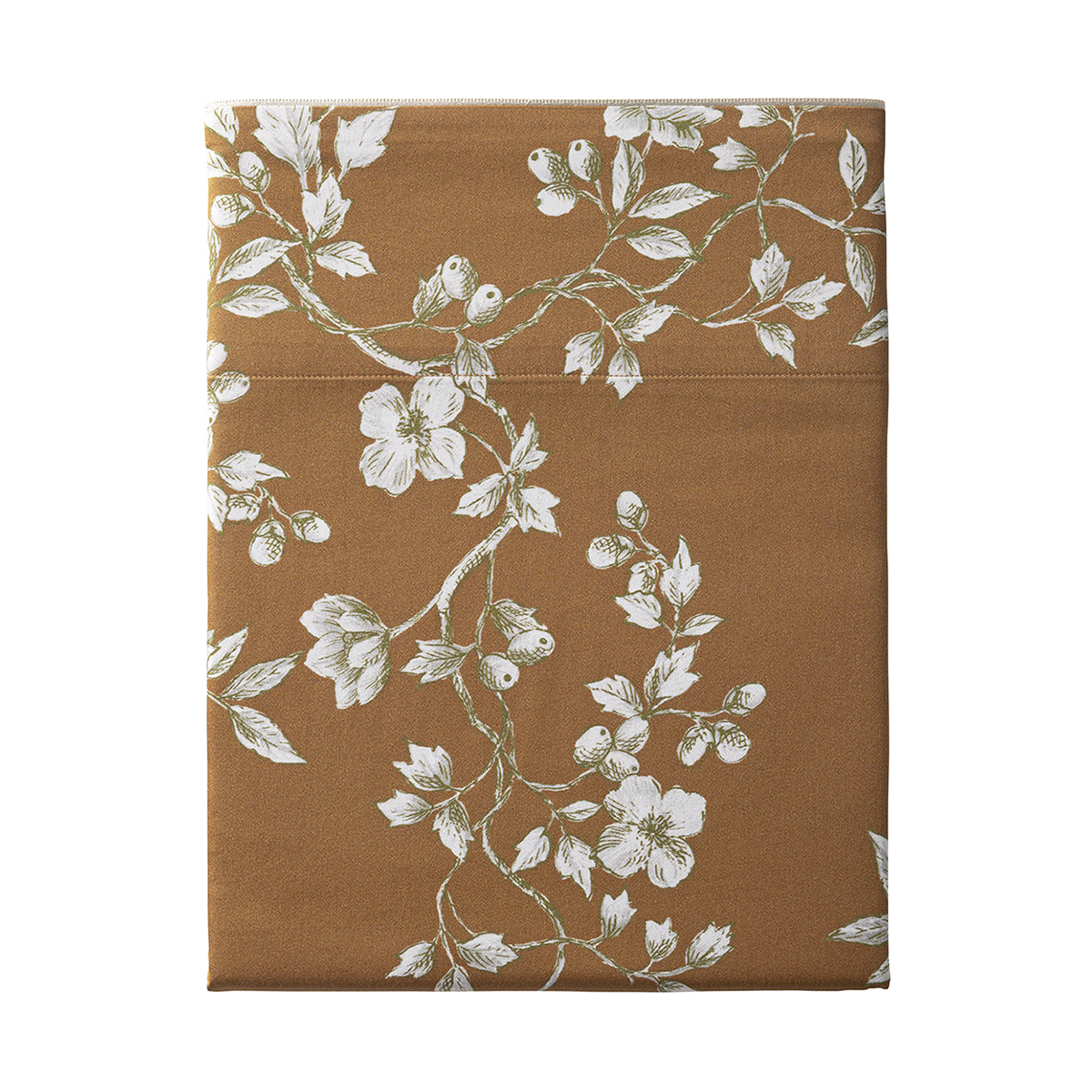 Drap plat imprimé en satin de coton bio, VIVIENNE, ALEXANDRE TURPAULT