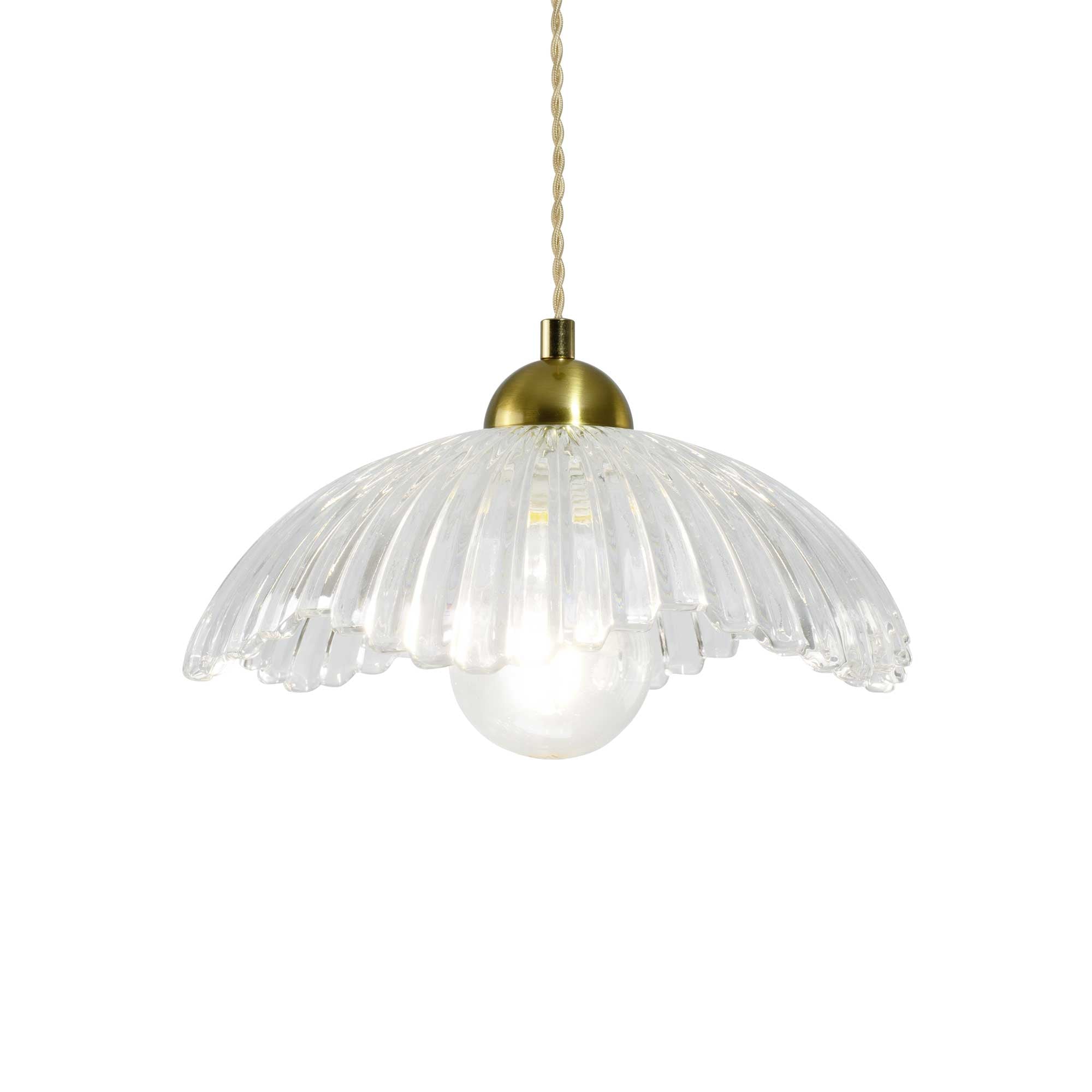 Suspension en verre strié, ADLEY, C-CREATION
