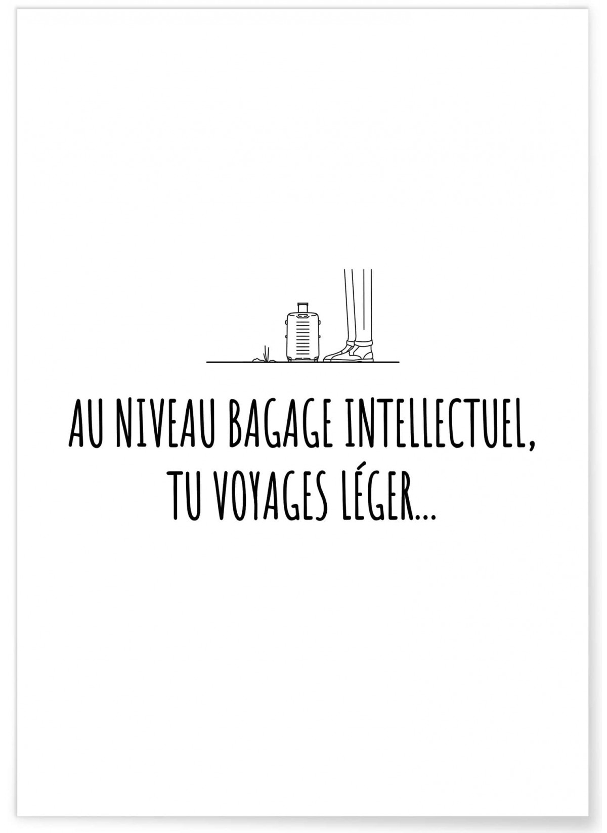 Affiche 'Bagage intellectuel', L'AFFICHERIE