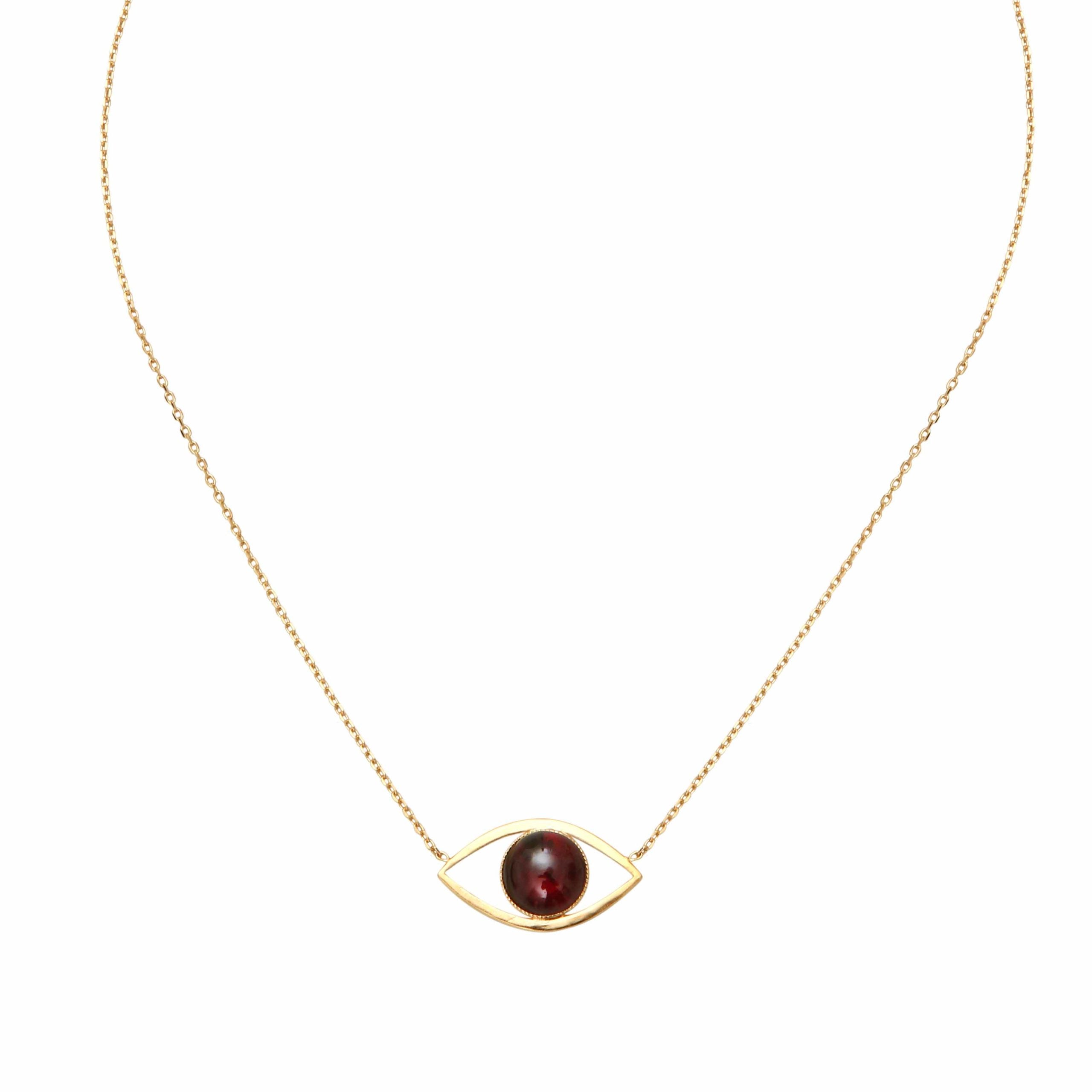 Collier eros grand modele grenat, CAROLINE NAJMAN